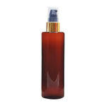 Load image into Gallery viewer, Amber Color Premium Empty Bottle with Golden Black Lotion Pump 100ML &amp; 200ML [ZMA16]
