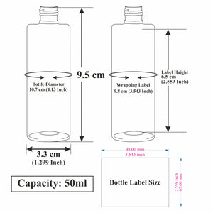 ZMA24| AMBER COLOR ROUND BOTTLE WITH BLACK SCREW CAP Available Size:  50ml,100ml