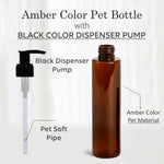 Load image into Gallery viewer, Amber Color Premium Empty Bottles With Black Dispenser Pump 200 ML [ZMA20]
