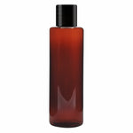 Load image into Gallery viewer, ZMA24| AMBER COLOR ROUND BOTTLE WITH BLACK SCREW CAP Available Size:  50ml,100ml
