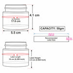 Load image into Gallery viewer, Amber Glass Jar with Gold Lid For Cream, Scrub, Lip Balm, Body Lotion-50 Gm | 30gm [ZMJ56]
