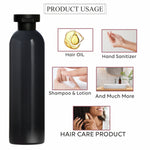 Load image into Gallery viewer, |ZMK47| BLACK COLOR ROUND NECK BOTTLE WITH BLACK ELITE FLIPTOP CAP Available Size: 200ml, 200ml
