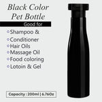 Load image into Gallery viewer, ZMK46 | BLACK COLOR ASTA BOTTLE WITH BLACK ELITE FLIPTOP CAP | 200ML
