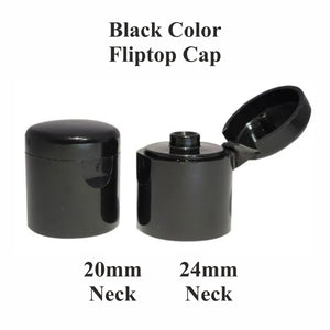 [ZMPC09] Black Color Fliptop Cap - 20mm & 24mm Neck