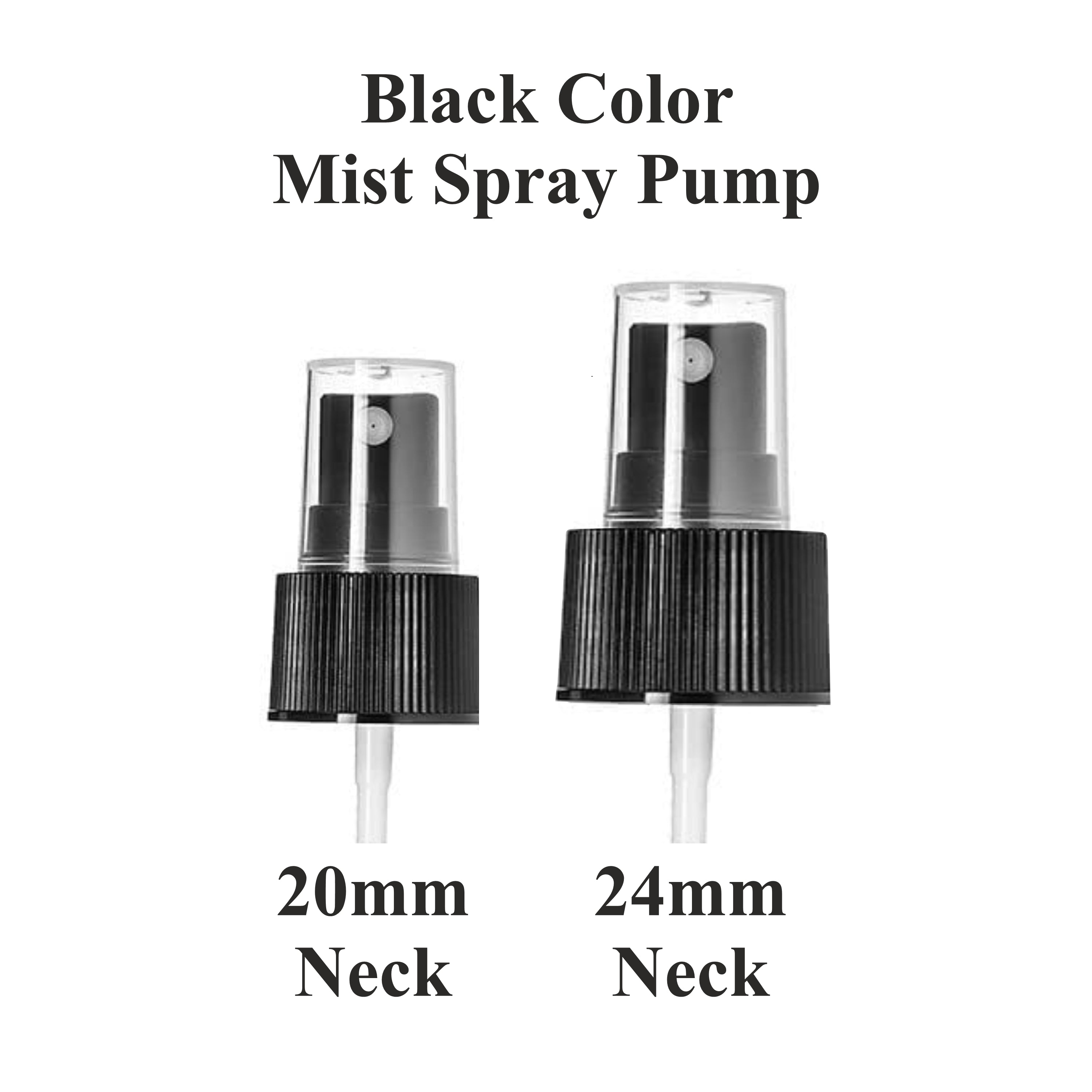 [ZMPC07] Black color Mist Spray Pump- 20mm & 24mm Neck