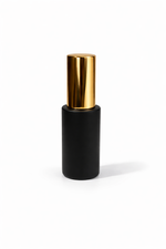 Load image into Gallery viewer, [ZMG195] White Flat  Glass Bottle With Long Gold Lotion Pump &amp; Gold Overcap - 30ml
