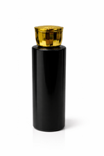 Load image into Gallery viewer, [ZMK69] Black Sleek Bottle With Disco Gold Fliptop Cap - 30ml , 50ml &amp; 100ml
