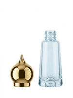 Load image into Gallery viewer, [ZMAR12]  Conical Mini Attar Bottle With Gold Cap - 10 ML
