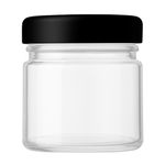 Load image into Gallery viewer, [ZMJ69] Transparent Glass Shilajit Jar With Black Cap

