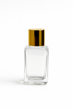 Load image into Gallery viewer, [ZMG165] Glass Rectangle Bottle With Gold Screw Cap 25-30ml
