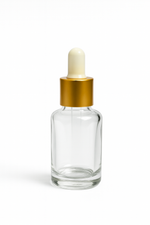 Load image into Gallery viewer, [ZMG168] Glass Round Rectangle Bottle With Gold Dropper 25-30ml
