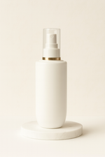 Load image into Gallery viewer, [ZMW134] HDPE White Cupbase Bottle With Silver Streak Over Cap &amp; Mist Spray Pump -250ml
