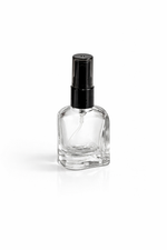 Load image into Gallery viewer, [ZMS73] Transparent Glass Leaf Curve Bottle With Black Mist Spray 6 to 8ml
