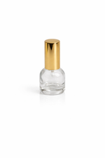 Load image into Gallery viewer, [ZMS80] Transparent Glass  Bell Bottle With Gold Mist Spray &amp; Golden Cap  - 6 to 8ml
