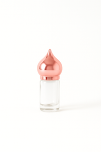 [ZMAR01] Mini Glass Attar Bottle With Rose Gold Cap