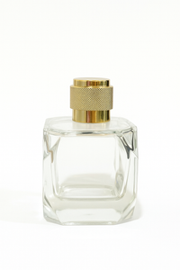 [ZMS51] Transparent Perfume Bottle With Gold Cap - 100ml
