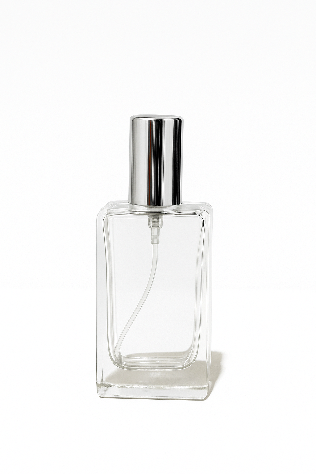 [ZMS52] Transparent Perfume Bottle With Silver Cap - 20ml