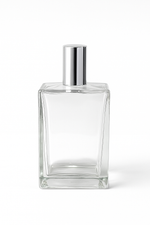 Load image into Gallery viewer, [ZMS54] Transparent Perfume Bottle With Silver Cap - 100ml
