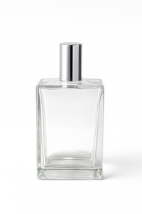 [ZMS54] Transparent Perfume Bottle With Silver Cap - 100ml