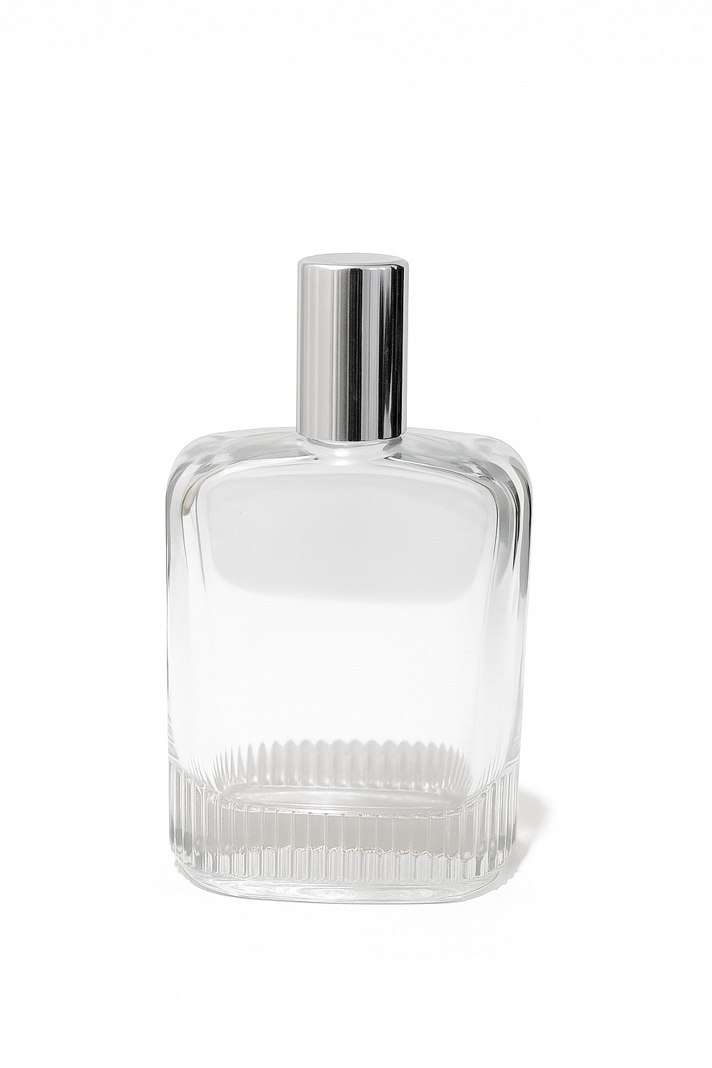 [ZMS53] Transparent Perfume Bottle With Silver Cap - 100ml