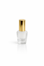 Load image into Gallery viewer, [ZMS82] Transparent Glass UV Bottle With Gold Spray &amp; Golden Cap - 8ml
