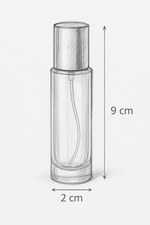 Load image into Gallery viewer, [ZMS44] Clear Slim Transparent Glass Perfume Bottle With Gold Screw Cap - 10ml
