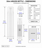 Load image into Gallery viewer, [ZMW119] White Airless Bottle With Lotion Pump &amp; Silver Streak Over Cap
