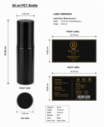 Load image into Gallery viewer, [ZMJ74] Black Milan Pet Bottle With Black Mist Spray Pump &amp; Black Over cap - 50ml, 100ml &amp; 200ml
