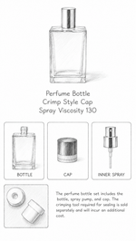 Load image into Gallery viewer, [ZMS01] Transparent Glass Perfume Bottle With Black Cap - 20ml
