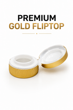 Load image into Gallery viewer, [ZMJ72] White Tablet Jar With Matt Gold Ripped Cap - 100cc &amp; 150cc
