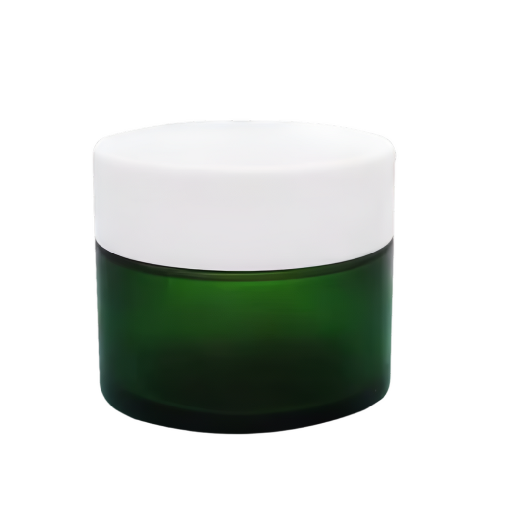 Dark Green Color Jar,  Zenvista Packagings, Packagings Solution,  White cap,  Dark Green Color Jar with  White  Screw cap, Cosmetic  Jar , Cosmetic  Products Packagings,  Jar for,  Lotion,  Face Cream , Body  Massage Cream  