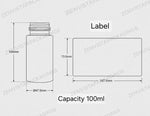 Load image into Gallery viewer, [XY] White round Bottle With Golden Screw Cap - 100ml , 150ml
