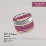 Load image into Gallery viewer, Zenvista | Editable Cosmetic Label Templates, CANVA, Editable Body Product Labels, DIY Cosmetic Labels, Custom product labels, Custom Skin Care Labels | Bottle Label Template | Jar labels Template | Brand Logo | Skincare Products | Cosmetic product label Digital label | Beauty product Label |
