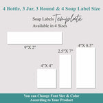 Load image into Gallery viewer, Customized Body Product Labels, DIY Cosmetic Label Editable Cosmetic Labels, Candle Label, Cosmetic Label Printable, Custom Skin Care Labels
