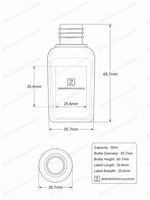 Load image into Gallery viewer, [ZMG210] Frosted Ractangle Bottle With Gold White Droper - 30ml
