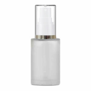 Beautiful Frosted Glass Bottle With White AS Mist Spray [ZMG58] 25ML, 30ML, 50ML & 100ml