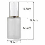 Load image into Gallery viewer, Beautiful Frosted Glass Bottle With White AS Mist Spray [ZMG58] 25ML, 30ML, 50ML &amp; 100ml
