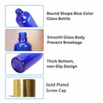 Load image into Gallery viewer, [ZMG11] Blue Bottle With Gold Screw Cap - 25ml &amp; 30ml
