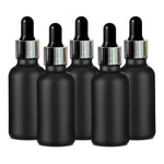 Load image into Gallery viewer, Black Color Bottle With Silver Plated Black Dropper- 25ml,30ml [ZMG04]
