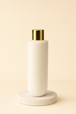 Load image into Gallery viewer, HDPE White Cupbase Bottle With Gold Fliptop Cap 
