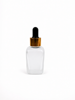 Load image into Gallery viewer, [ZMG208] Frosted Ractangle Bottle With Gold Black Droper - 30ml
