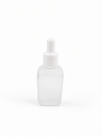 Load image into Gallery viewer, [ZMG212] Frosted Ractangle Bottle With White Droper - 30ml
