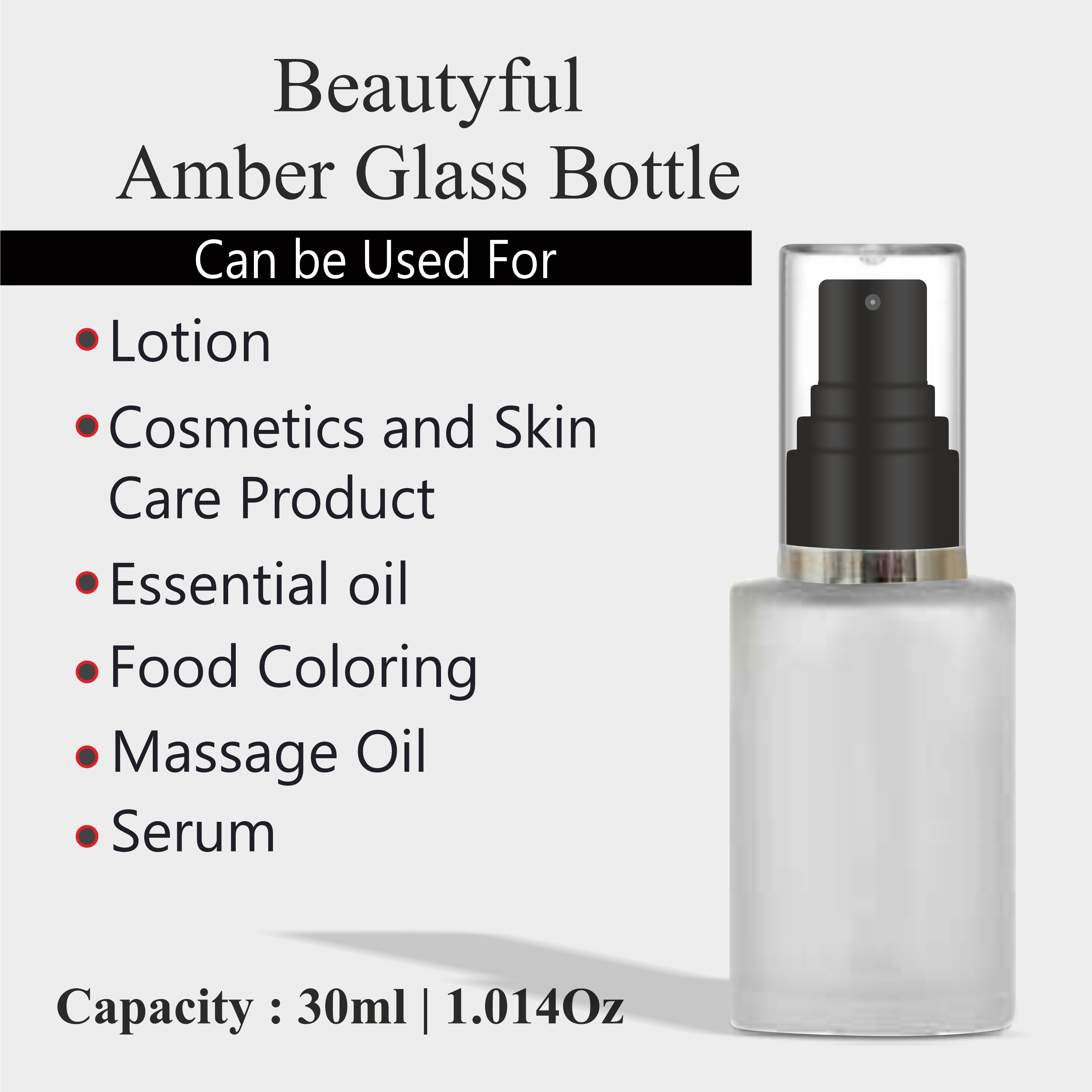 ZMG62 | FLAT SHOULDER TRANSPARENT CLEARGLASS BOTTLE | 30ml, 50ml & 100ml