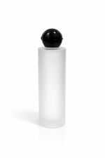 Load image into Gallery viewer, [ZMG205] Frosted Flat Shoulder Glass Bottle With Black Dome Fliptop Cap - 30ml ,50ml &amp;100ml
