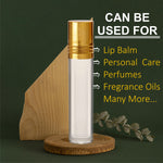 Load image into Gallery viewer, Cosmetic Glass Roll on Bottle with Beautiful Golden Cap - 10ml [ZMG24]
