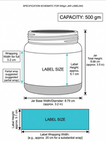 Load image into Gallery viewer, [ZMJ13] Micra Jar with White &amp; Silver Cap- 250gm, 500gm, 600gm &amp; 1kg
