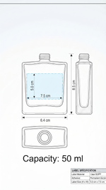 Load image into Gallery viewer, [ZMG185] Transparent Rectangular Glass Bottle With Long Gold Lotion Pump &amp; Gold Overcap - 50ml &amp;100ml
