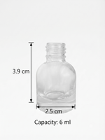 Load image into Gallery viewer, [ZMS80] Transparent Glass  Bell Bottle With Gold Mist Spray &amp; Golden Cap  - 6 ml
