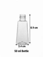Load image into Gallery viewer, [ZMT88] Pyramid Clear Transparent Bottle With Black Mist Spray Pump - 50ml &amp; 100ml
