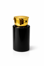 Load image into Gallery viewer, [ZMK69] Black Sleek Bottle With Disco Gold Fliptop Cap - 30ml , 50ml &amp; 100ml
